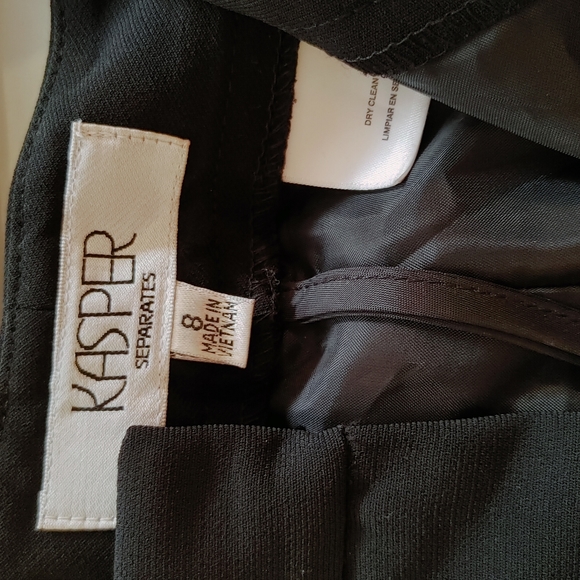 Kasper Size 8 black pants - Picture 1 of 3
